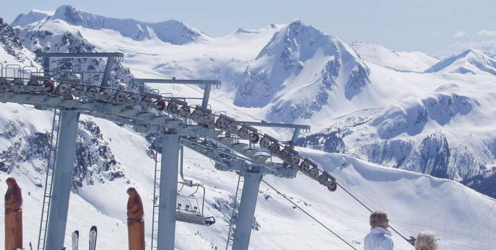 Skiing at the Big White Resort, Canada